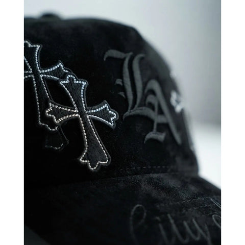 Gorra Cash Only La City Of Stars Negro Gamuza Snapback 046