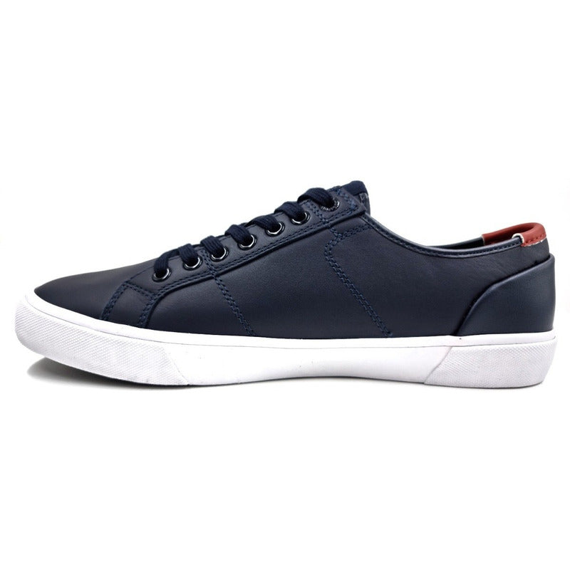 Tenis Tommy Hilfiger Core Corporate Leather Vulc Hombre