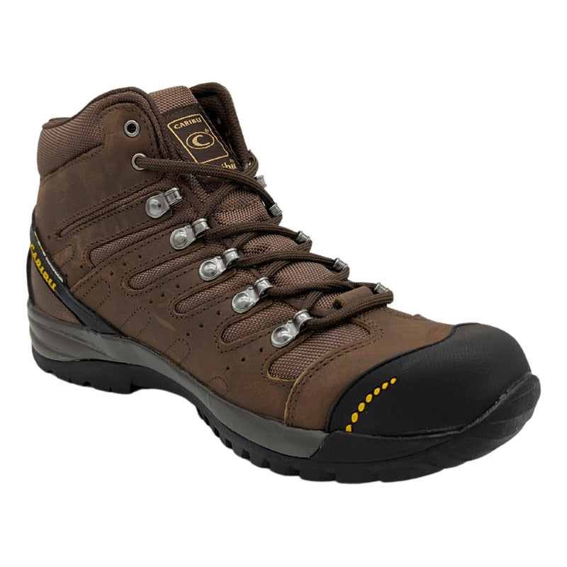 Bota De Trabajo Caribu Color Café Para Hombre 827