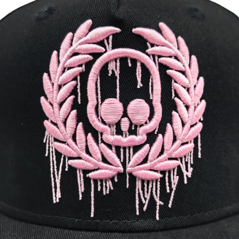 Gorra Antifashion Fluid Pink Logo Negro Rosa Snapback 007