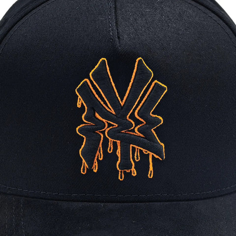 Gorra Cash Only Ny City Of Crime Negro Naranja Snapback 049