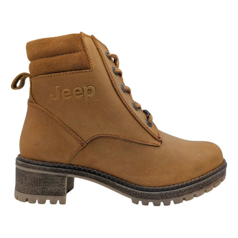 Botas Jeep Mujer Color Miel Piel 19052 Originales