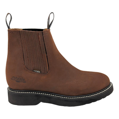 Botas De Trabajo Para Hombre Establo 501 Piel Graso Cafe