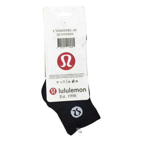 Calcetas Lululemon Calidad Premium Originales 3- Pack Negro Liso 6-9 M