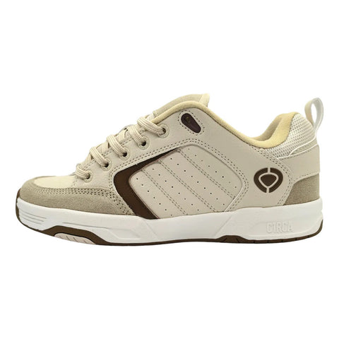 Tenis Skate Circa Retro  90s  Beige Cafe Resistentes Hombre
