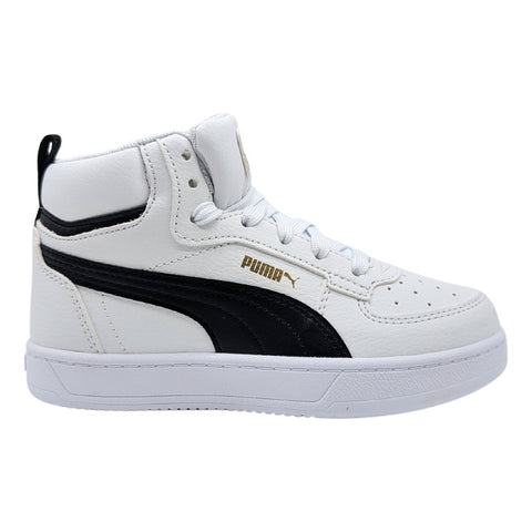 Tenis Puma Caven 2.0 Mid Ps Blanco-negro Bota 393843 01 Infantil 17- Al 21.5