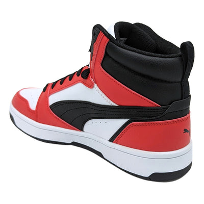 Tenis Puma Rebound V6 Mid Niños Jr Rojo Original 39383103