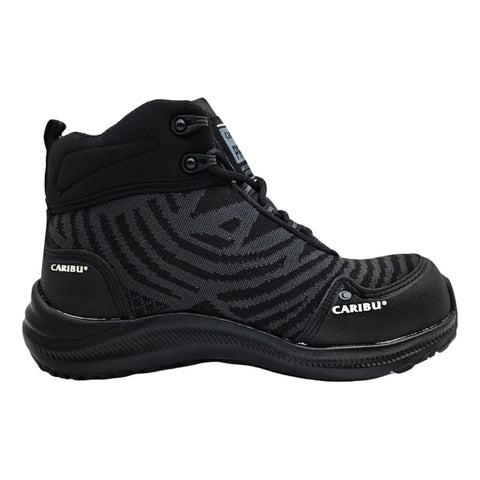 Botas Caribu 340d Negro Negro Con Casco Trabajo Dama