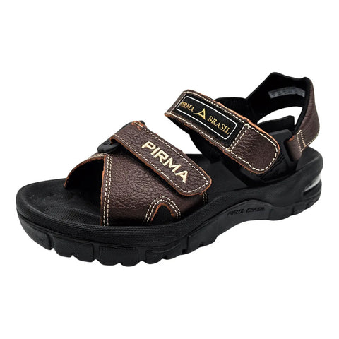 Sandalia Pirma 0001 Piel Café Hombre Café Piel 10 Mx