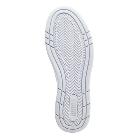 Tenis Puma Court Classic Lux Blanco Dorado 395019 01 Para Hombre