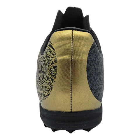 Tenis Pirma Turf 3067 Futbol Negro Oro Pasto Sintético Hombr Negro-oro 7.5 Mx