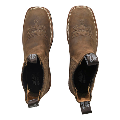 Botas Vaqueras Para Hombre Piel Bulldog Establo 982 Original