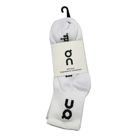 Calcetas Deportivas Hombre On Running Pack Premium Original Blanco Liso 6-9 M