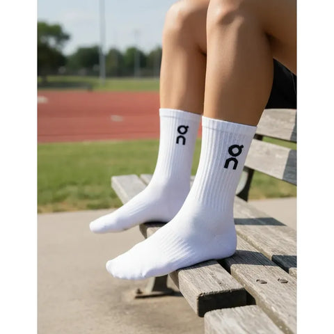 Calcetas Deportivas Hombre On Running Pack Premium Original Blanco Liso 6-9 M