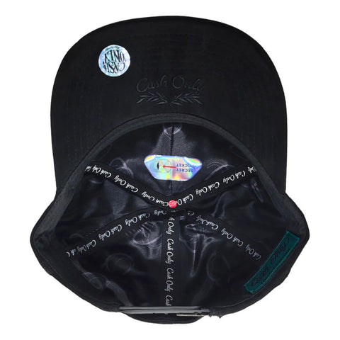 Gorra Cash Only High Life Diamond Negro Gamuza Snapback 050