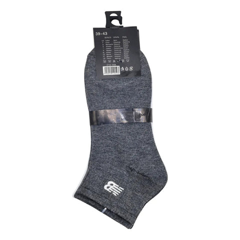 Calcetas New Balance Gris Blanco Caballero 3 Pack Originales