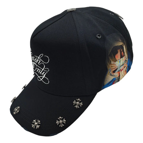 Gorra Cash Only Saint Money Negro Snapback 043