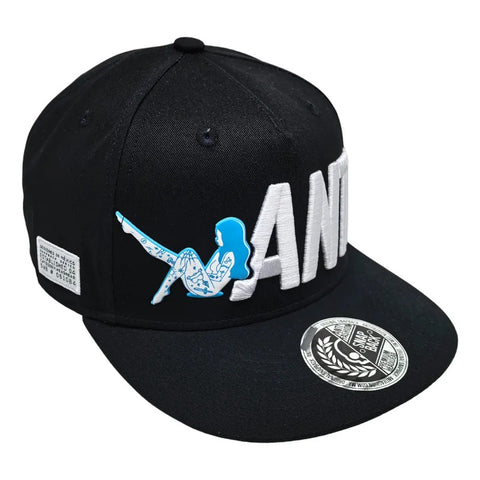 Gorra Antifashion Blue Woman Negro Snapback 005
