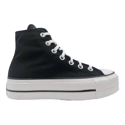 Converse Plataforma All Star Chuck Taylor Bota Negro Lona