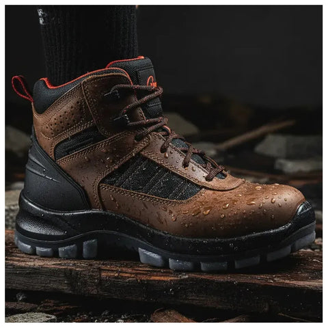 Botas Duty Gear 3638 Café Casquillo Waterproof Para Hombre