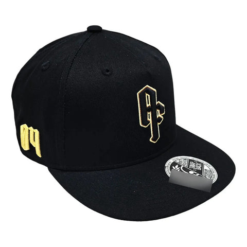 Gorra Antifashion Af04 Negro Dorado Snapback 011