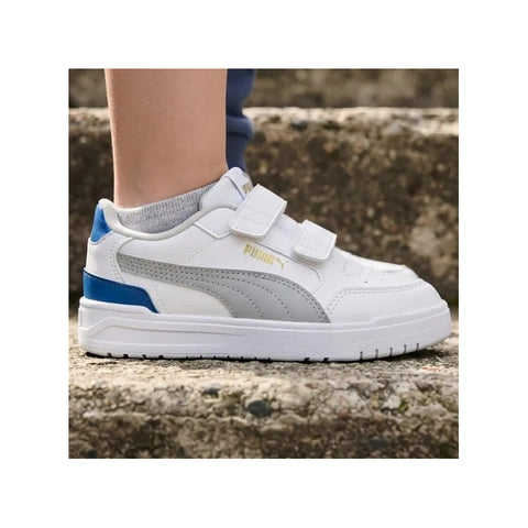 Tenis Puma Shuffle Downtown Lo Blancoga Para Niño 403740 04