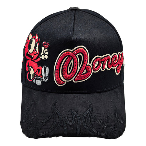 Gorra Cash Only Devil Money 006 Negro Snapback Unisex