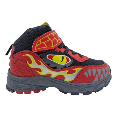 Tenis Niños Pirma 1307 Outdoor Rojo Negro Dragon Talla 18-21