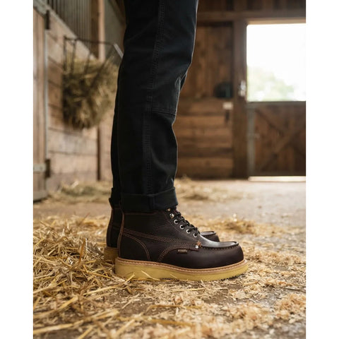 Bota Botin De Trabajo Establo 505 De Piel Casquillo Hombre
