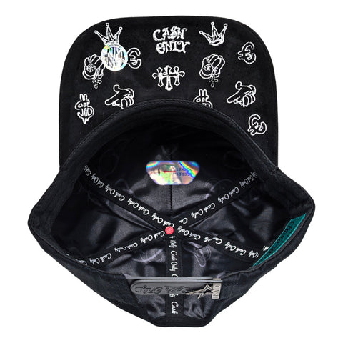Gorra Cash Only Dope Skull 013 Negro Snapback Unisex