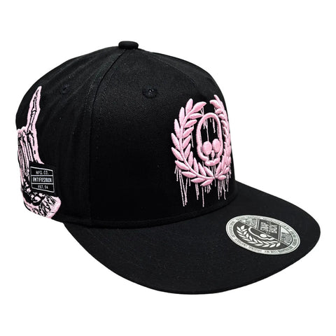 Gorra Antifashion Fluid Pink Logo Negro Rosa Snapback 007