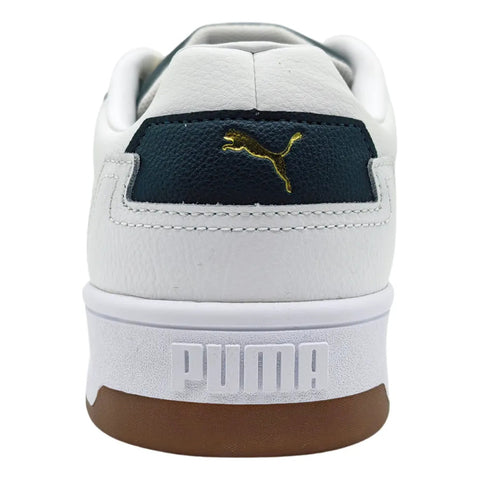 Tenis Puma Court Classic Lux Blanco Verde 395019 13 Hombre