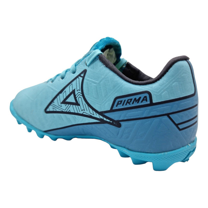 Tenis Pirma Para Niño Turf 3047 Futbol Rapido Azul 15-17 Cm