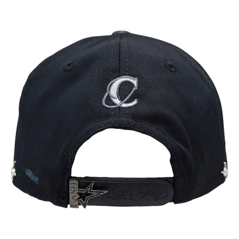 Gorra Cash Only Silver Liquid 012 Negro Snapback Unisex
