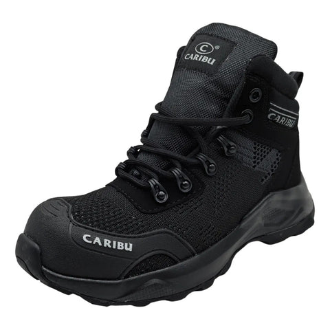 Botas Caribu 952d Negro Negro Con Casco Trabajo Dama