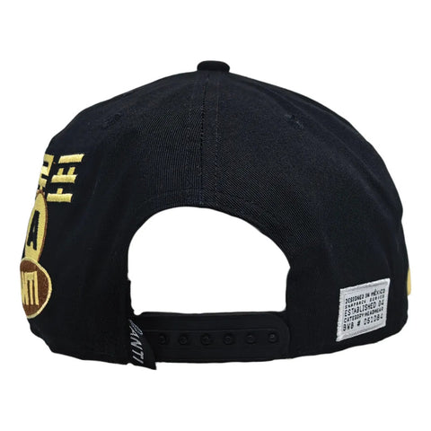 Gorra Antifashion Af04 Negro Dorado Snapback 011