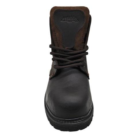Botas Hombre Industrial Piel Cafe Con Casquillo 548 Establo