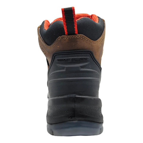 Botas Duty Gear 3638 Café Casquillo Waterproof Para Hombre