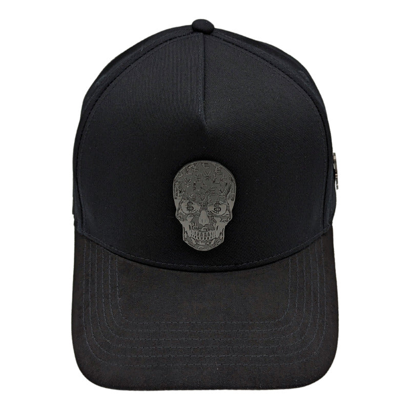 Gorra Cash Only Silver Skull Curve New Negro 2024 118