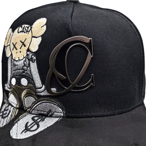 Gorra Cash Only Dope Skull 013 Negro Snapback Unisex