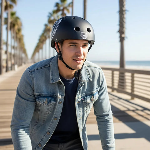 Casco Antifashion Skate Divison Negro M-l