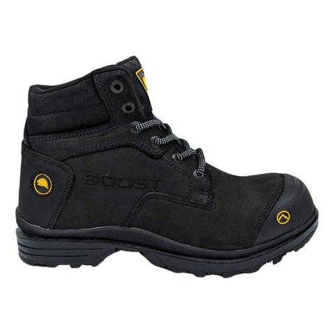 Bota Boost Hombre Casquillo Industrial Trabajo Negro 401