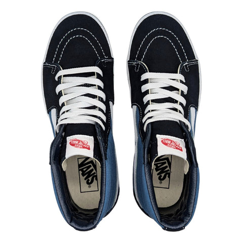 Tenis Vans Sk8-hi Negro Azul Bota Lona Gamuza Vn000d5invy Hombre