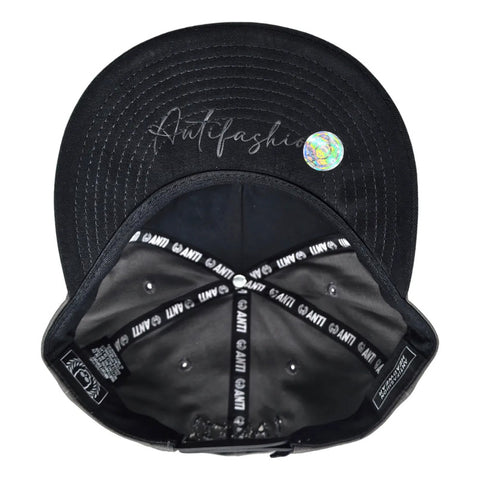 Gorra Antifashion Señas Guante Gris Negro Snapback 003
