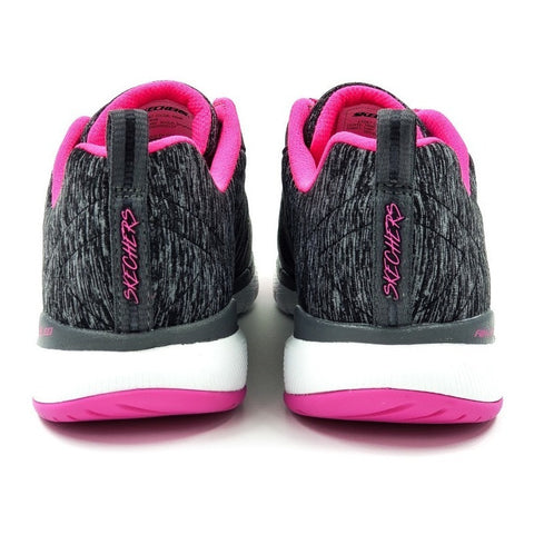 Tenis Skechers 13067 Insiders Negro/fiusha-mujer