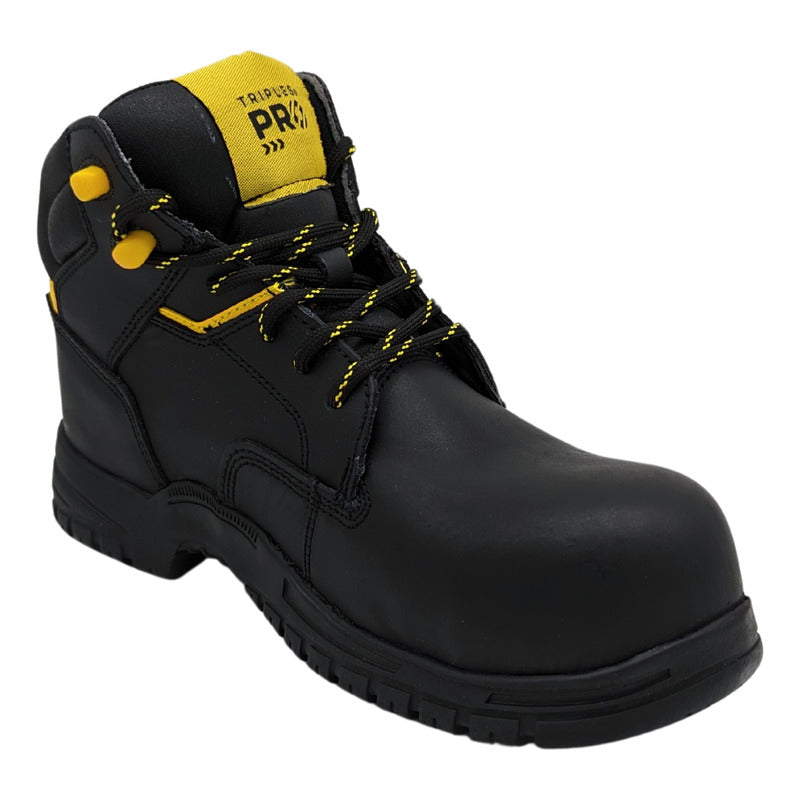 Bota De Seguridad Trabajo Casquillo Negro Mujer Triples 500