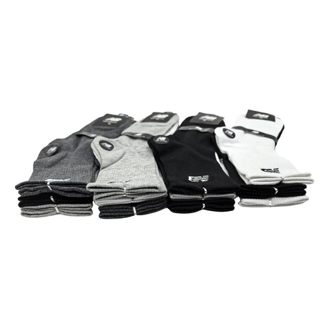 Calcetas New Balance Blanco Negro Gris Pantorrilla 3 Pares