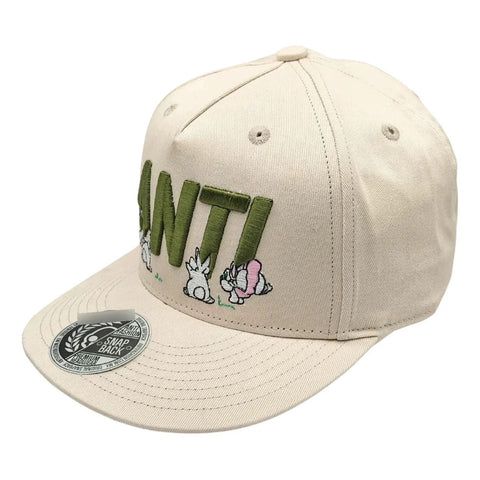 Gorra Antifashion Conejos Beige Verde Snapback 001