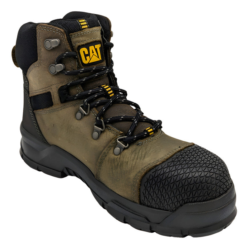 Botas Cat Piel Verde Accomplice Wp St P91330 Para Hombre