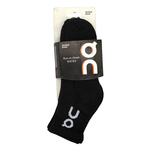 Calceta Deportiva Hombre On Running Premium Original 3- Pack